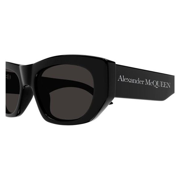 New ALEXANDER MCQUEEN Black Square AM0450S 001 Sunglasses Women - Picture 3 of 4